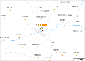 map of Elkin