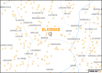 map of El Kiosko