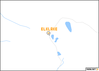 map of Elk Lake