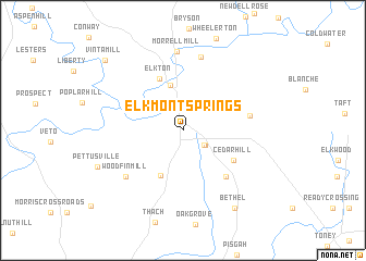 map of Elkmont Springs