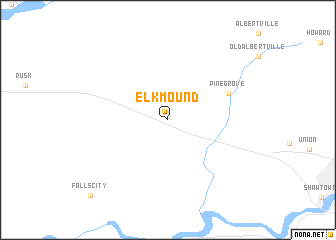 map of Elk Mound