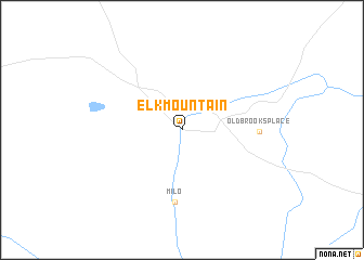 map of Elk Mountain