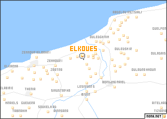 map of El Koues