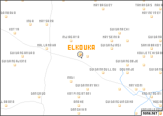 map of El Kouka