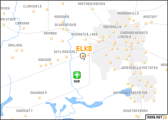 map of Elko