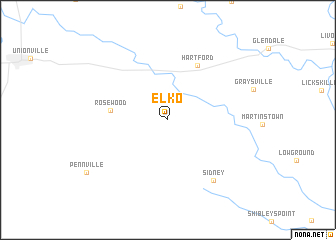 map of Elko