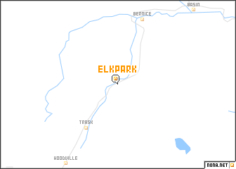 map of Elk Park