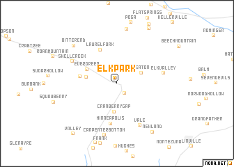 map of Elk Park