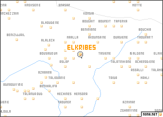 map of El Kribes