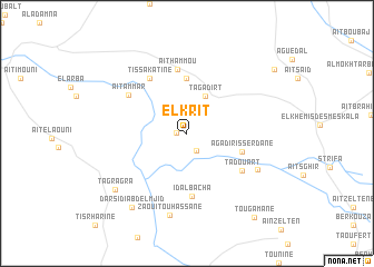 map of El Krit