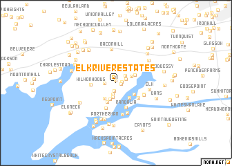 map of Elk River Estates