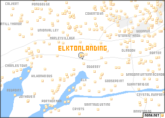 map of Elkton Landing