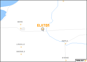 map of Elkton