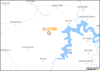 map of Elkton