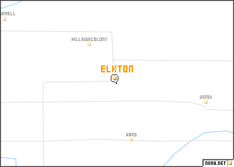 map of Elkton