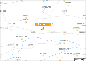 map of Elkuzeme