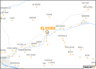 map of Elkview