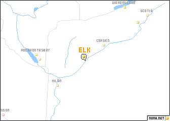 map of Elk