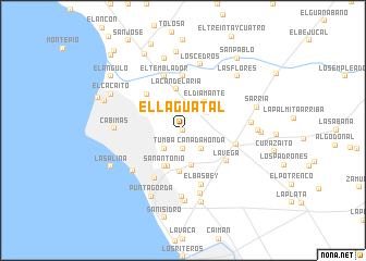 map of El Laguatal