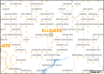 map of El Lajero