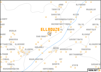 map of El Laouzé