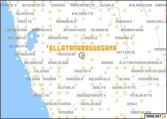 map of Ellatanabaddegama