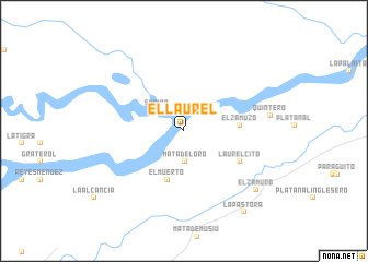 map of El Laurel