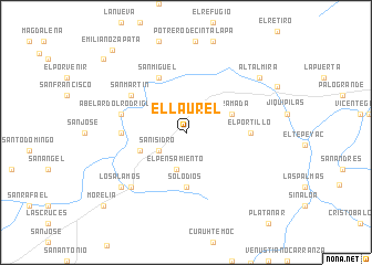 map of El Laurel