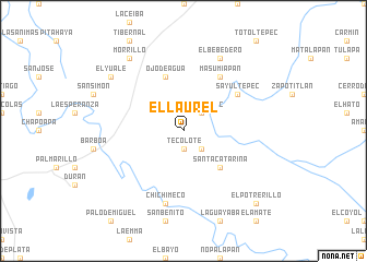 map of El Laurel