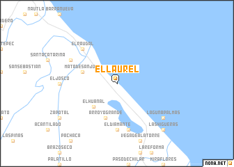 map of El Laurel