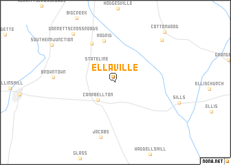 map of Ellaville