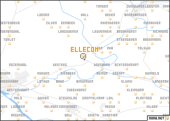 map of Ellecom