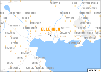 map of Elleholm