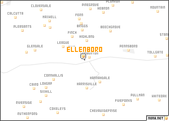 map of Ellenboro