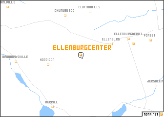 map of Ellenburg Center