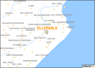 map of Ellendale