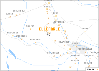 map of Ellendale