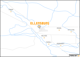 map of Ellensburg