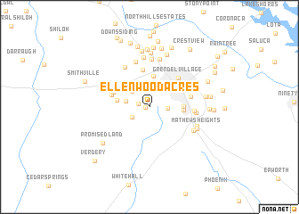 map of Ellenwood Acres