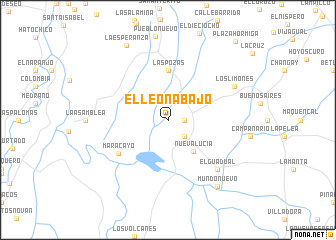 map of El León Abajo