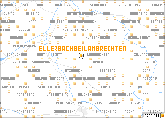 map of Ellerbach bei Lambrechten