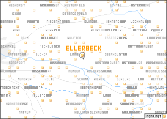 map of Ellerbeck