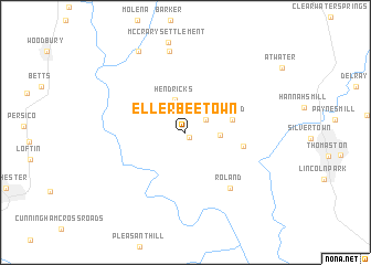 map of Ellerbeetown