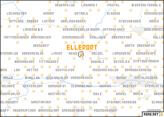 map of Ellerort