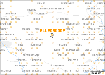 map of Ellersdorf