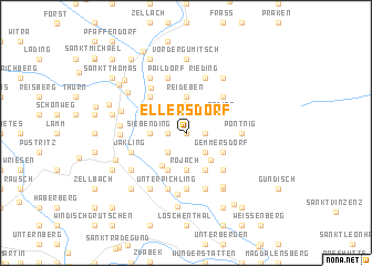 map of Ellersdorf