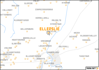 map of Ellerslie