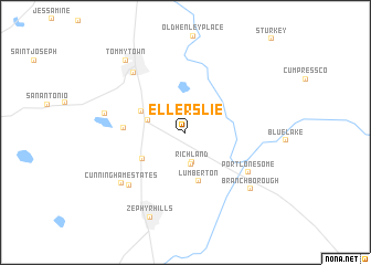 map of Ellerslie