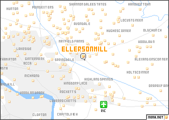 map of Ellerson Mill