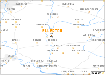 map of Ellerton